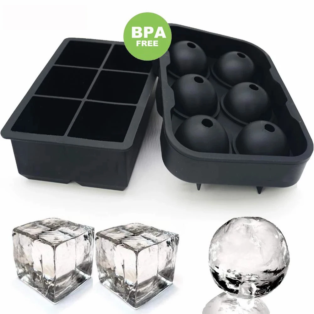 D2 Large Size 6 Cell Ice Ball Mold Silicone Ice Cube Trays Whiskey Ice Ball Maker 6 Silicone Molds Maker For Party Bar BPA Free
D2 Large Size 6 Cell Ice Ball Mold Silicone Ice Cube Trays Whiskey Ice Ball Maker 6 Silicone Molds Maker For Party Bar BPA Free