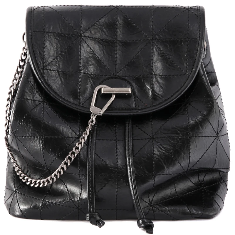 Soft Leather Backpack Female 2020 New Wild Chain Texture Package Fashion Small Backpack
Soft Leather Backpack Female 2020 New Wild Chain Texture Package Fashion Small Backpack
