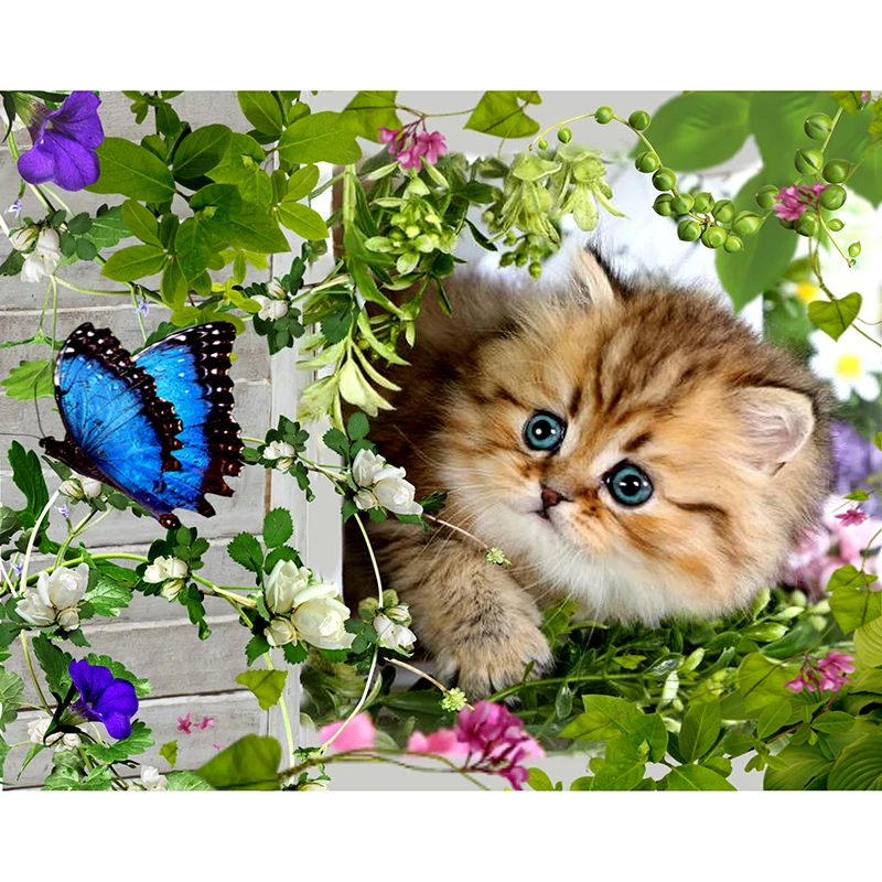5D DIY Square Full Diamond Painting"Cat and butterfly"Diamond Embroidery Cross Stitch Rhinestone Mosaic Painting Home Decor
5D DIY Square Full Diamond Painting"Cat and butterfly"Diamond Embroidery Cross Stitch Rhinestone Mosaic Painting Home Decor