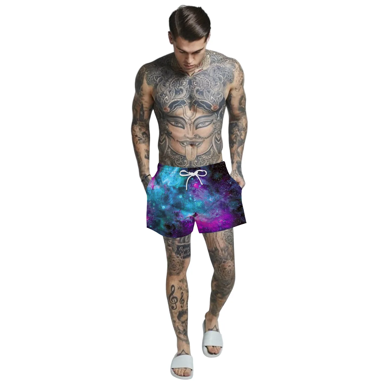 Men's Casual Board Shorts Summer Starry Sky 3D Digital Printing Vacation Beach Drawstring Shorts Surfing Swim Trunks
Men's Casual Board Shorts Summer Starry Sky 3D Digital Printing Vacation Beach Drawstring Shorts Surfing Swim Trunks