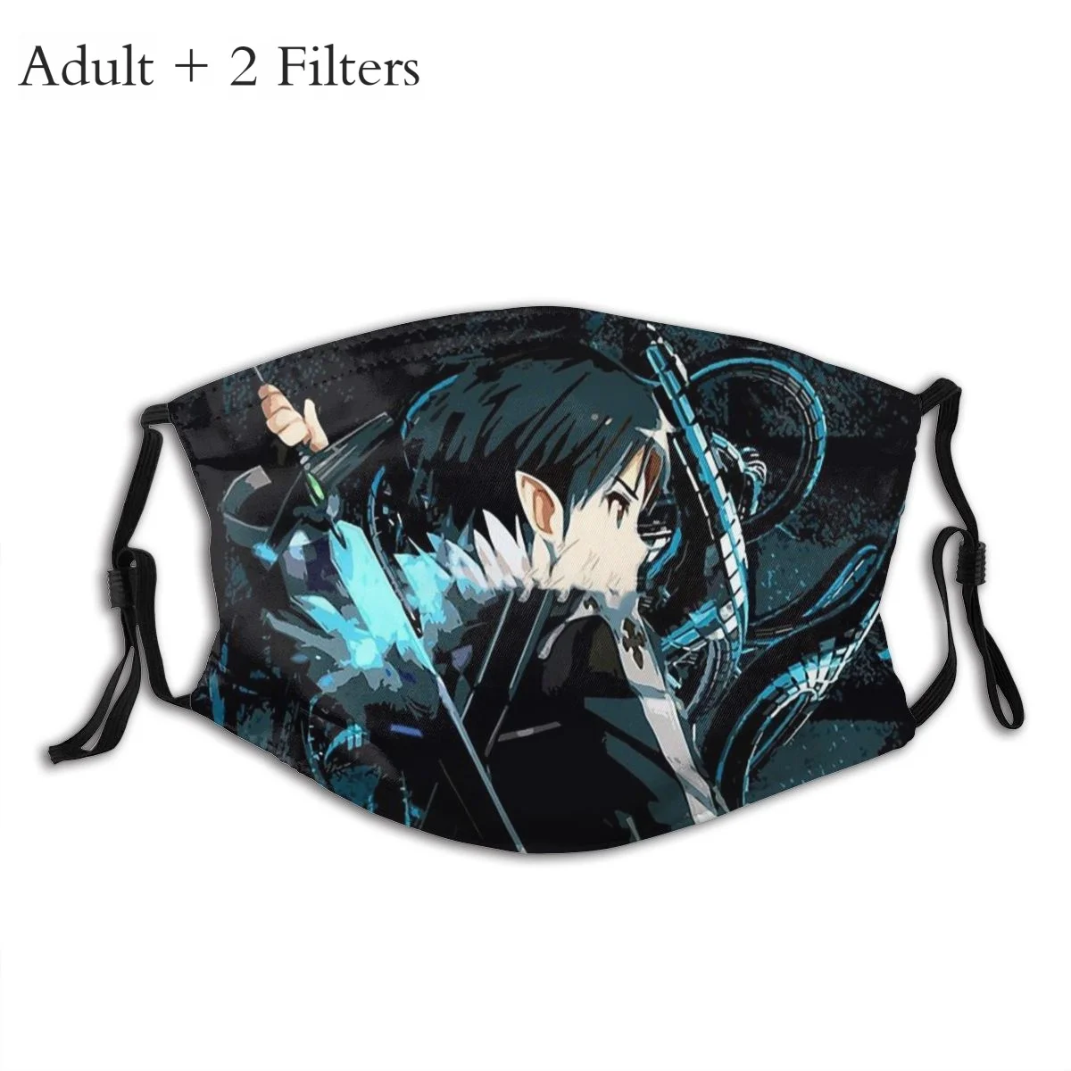 Тканевые маски Sword Art Online Kirigaya Kazuto, защитная обложка с фильтрами для лица
Тканевые маски Sword Art Online Kirigaya Kazuto, защитная обложка с фильтрами для лица