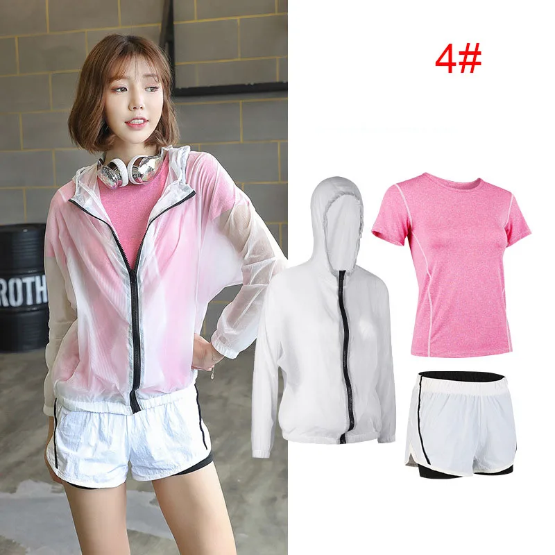 Костюм для йоги, женский летний Быстросохнущий топ с коротким рукавом, спортивный костюм из трех предметов для бега и фитнеса, Женская Солнцезащитная куртка
Костюм для йоги, женский летний Быстросохнущий топ с коротким рукавом, спортивный костюм из трех предметов для бега и фитнеса, Женская Солнцезащитная куртка