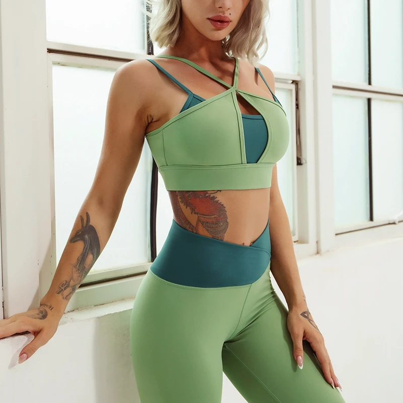 Women 2pcs Patchwork Yoga Set Sport Suit Activewear Workout Clothes Gym Crop Top High Waist Leggings Fitness Running Sports Wear
Women 2pcs Patchwork Yoga Set Sport Suit Activewear Workout Clothes Gym Crop Top High Waist Leggings Fitness Running Sports Wear
