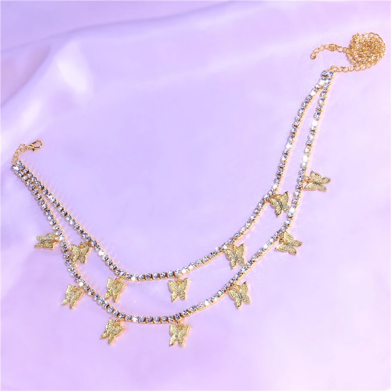 Tianzhe Jewelry 2020 New Products Fashion Girls Trend European and American Hot Style Fashion Double Butterfly Necklace Hip Hop
Tianzhe Jewelry 2020 New Products Fashion Girls Trend European and American Hot Style Fashion Double Butterfly Necklace Hip Hop