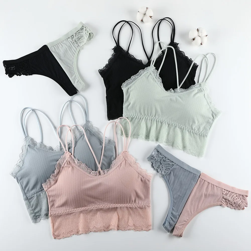 Women Bra Panties Set Lace Push Up Bra Sexy G-String Seamless Top Plus Size Bra Thong Lingerie Fitness Crop Top Underwear Briefs
Women Bra Panties Set Lace Push Up Bra Sexy G-String Seamless Top Plus Size Bra Thong Lingerie Fitness Crop Top Underwear Briefs