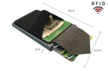 Pop-out RFID Card Holder Slim Aluminum Wallet Elasticity Back Pouch ID Credit Card Holder Blocking Protect Travel ID Cardholder
Pop-out RFID Card Holder Slim Aluminum Wallet Elasticity Back Pouch ID Credit Card Holder Blocking Protect Travel ID Cardholder