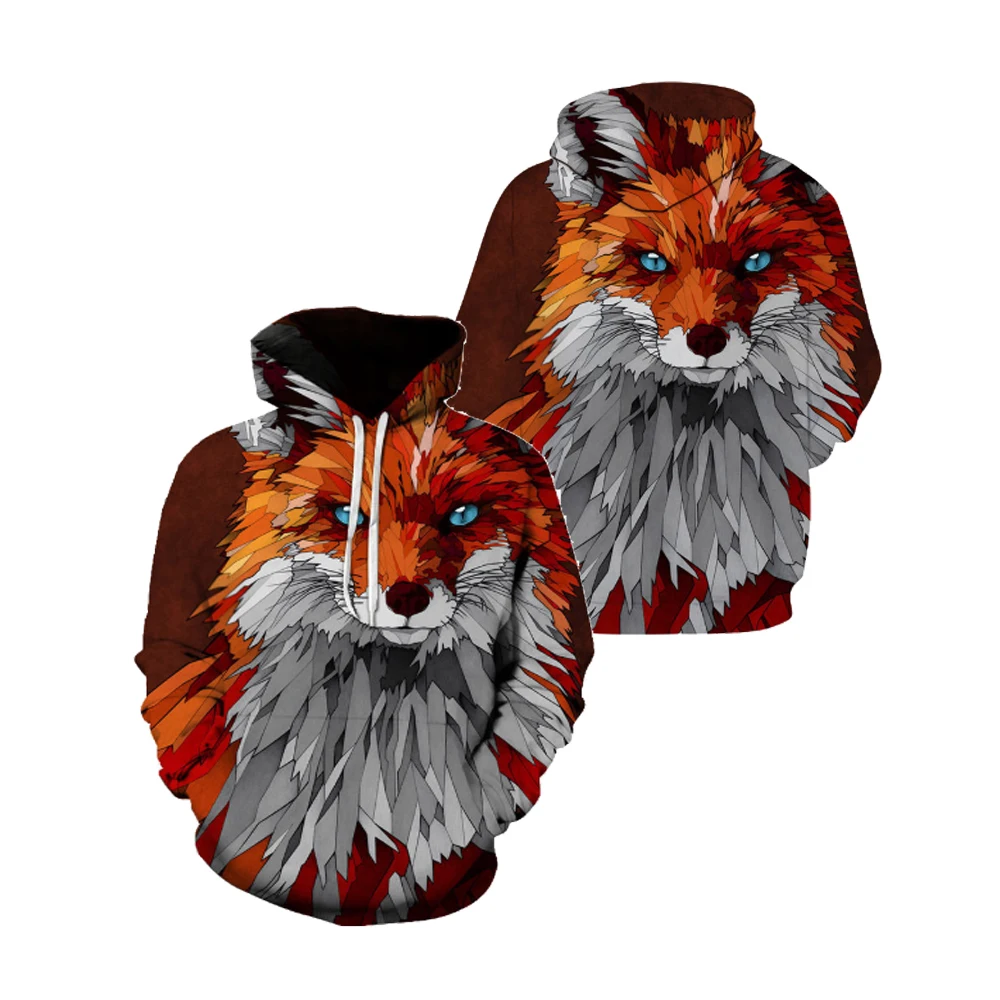 USA Size Men's Fashion 3D Hoodie Blue Eyes Brown Fox Geometric Pattern Print Long Sleeve Cool Outdoor Pullover Streetwear
USA Size Men's Fashion 3D Hoodie Blue Eyes Brown Fox Geometric Pattern Print Long Sleeve Cool Outdoor Pullover Streetwear