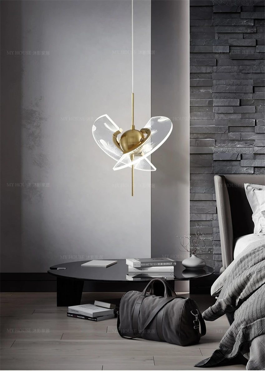 Postmodern Butterfly Luxury Pendant Lights Bedroom Bedside Hanging Lamp Art Deco Living Room Lamp Model Room Copper Pendant Lamp
Postmodern Butterfly Luxury Pendant Lights Bedroom Bedside Hanging Lamp Art Deco Living Room Lamp Model Room Copper Pendant Lamp