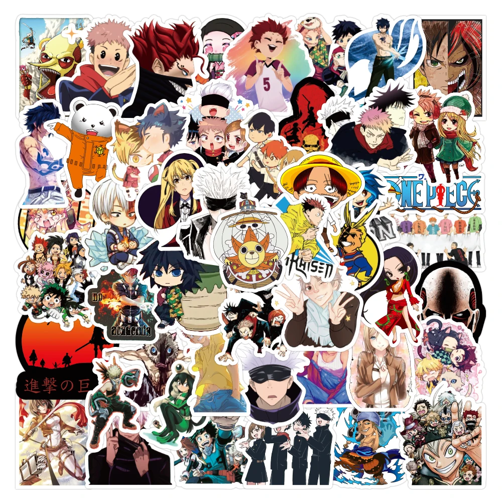 50/100PCS Attack on Titan Japanese Anime Character Combination Mixed Stickers Pack Luggage Phone Laptop Waterproof Stickers Toys
50/100PCS Attack on Titan Japanese Anime Character Combination Mixed Stickers Pack Luggage Phone Laptop Waterproof Stickers Toys