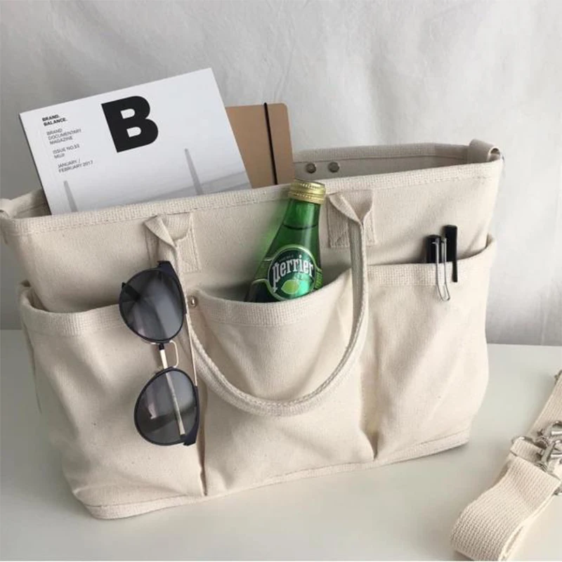 Korean Canvas Casual Handbags for Women Large Capacity Big Ladies Tote Brand Desinger Weekender Female Shoulder Bag White 2021
Korean Canvas Casual Handbags for Women Large Capacity Big Ladies Tote Brand Desinger Weekender Female Shoulder Bag White 2021