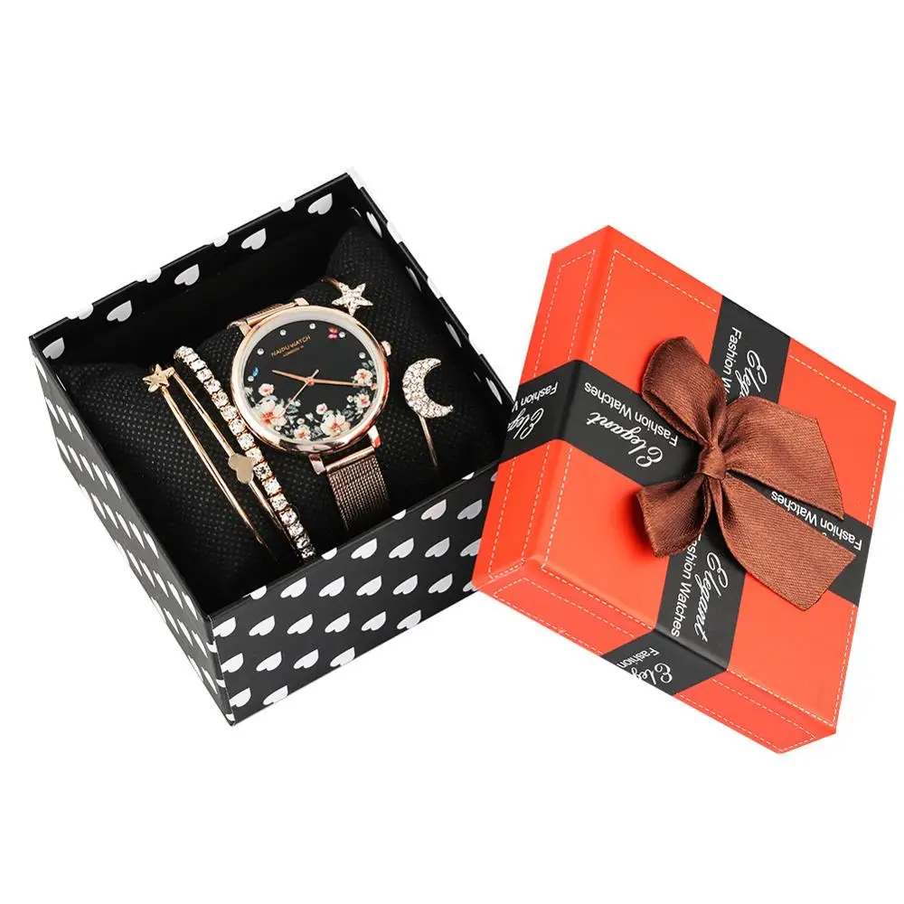 5pcs/Set Men's Gift Set Beautifully Packaged Watch +4pcs Bracelet Creative Minimalist Combination Set-5pcs Relojes Para Mujer
5pcs/Set Men's Gift Set Beautifully Packaged Watch +4pcs Bracelet Creative Minimalist Combination Set-5pcs Relojes Para Mujer