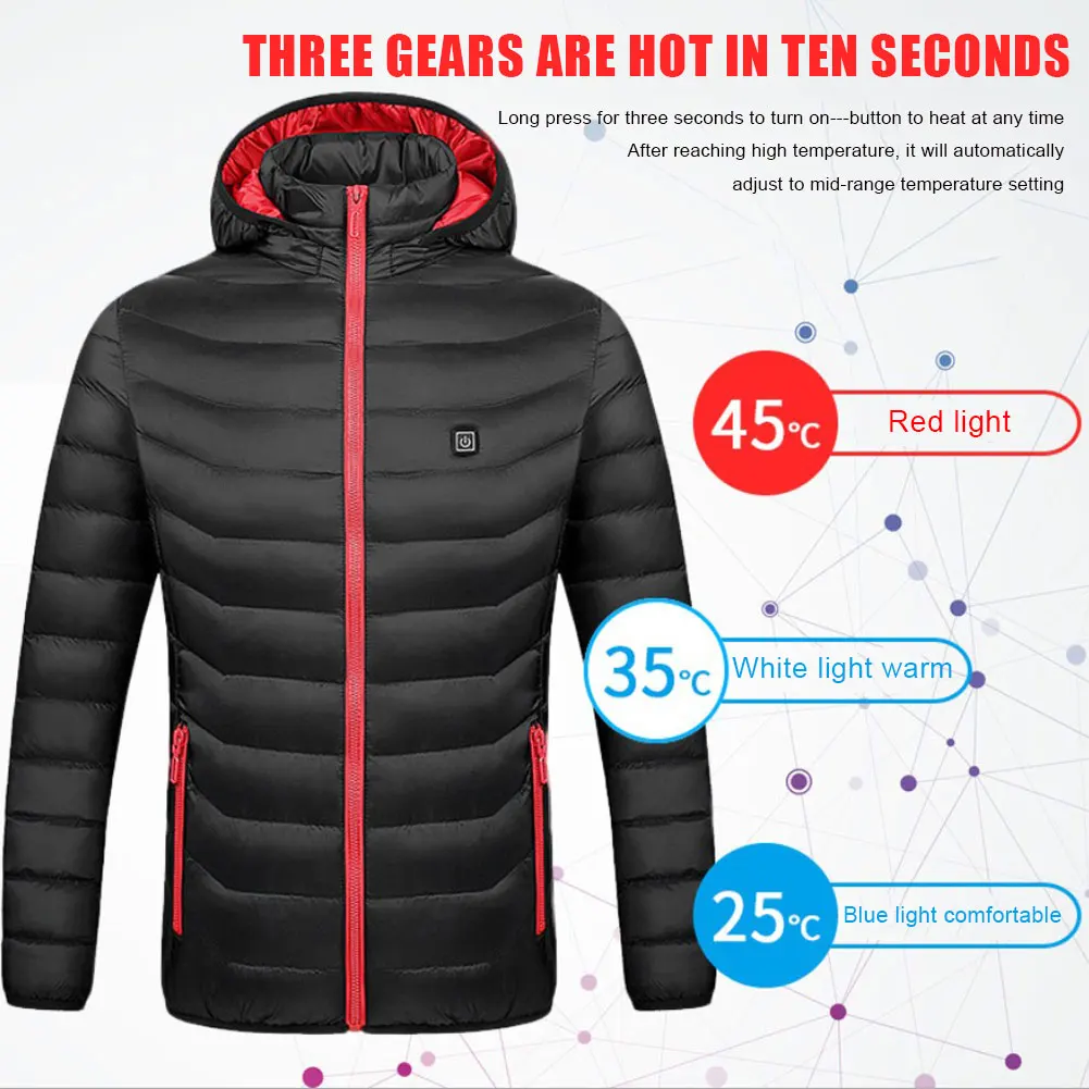 Women'S Heated Cotton-Padded Jacket Usb Charging Heated Cold-Proof Jacket Electric Heated Cotton Jacket
Women'S Heated Cotton-Padded Jacket Usb Charging Heated Cold-Proof Jacket Electric Heated Cotton Jacket