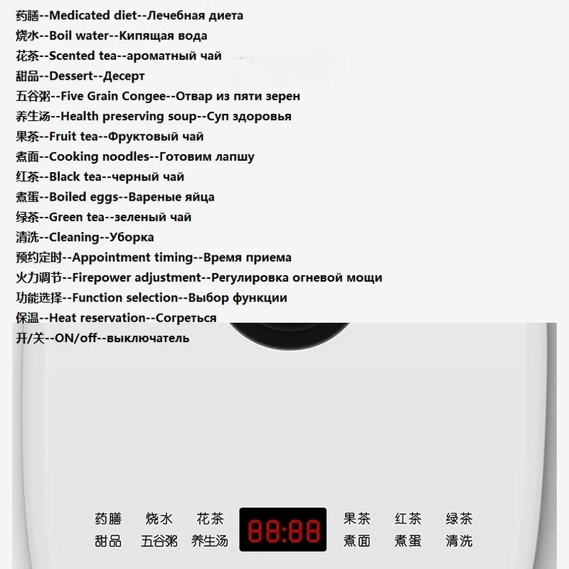 220V 1.5L Household Electric Kettle Automatic Glass Health Preserving Pot Portable Mini Multi Cooker Tea Dessert
220V 1.5L Household Electric Kettle Automatic Glass Health Preserving Pot Portable Mini Multi Cooker Tea Dessert