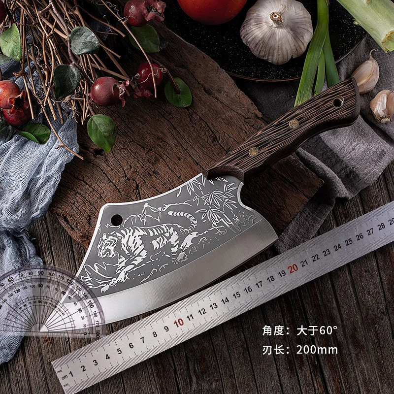 Forging, chopping and slicing domestic kitchen knives, chopping and cutting dual-purpose kitchen utensils, high carbon steel
Forging, chopping and slicing domestic kitchen knives, chopping and cutting dual-purpose kitchen utensils, high carbon steel
