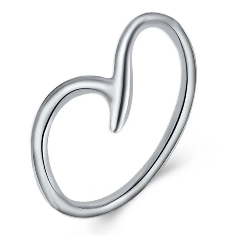 Simple Sea Wave Rings for Women Stainless Steel Irregular Geometry Ocean Surf Finger Ring Wedding Band Fashion Jewelry Accessory
Simple Sea Wave Rings for Women Stainless Steel Irregular Geometry Ocean Surf Finger Ring Wedding Band Fashion Jewelry Accessory