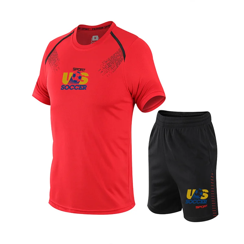 2021 Summer Men's Sets Round Neck Fitness Running Quick-Drying Sportswear Men's Casual T-Shirt Suit Best 2 Piece Set 7 Size
2021 Summer Men's Sets Round Neck Fitness Running Quick-Drying Sportswear Men's Casual T-Shirt Suit Best 2 Piece Set 7 Size