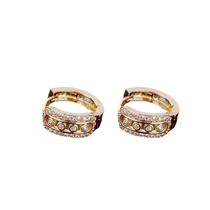 2021 YJGS New Fashion Zircon Hoop Earrings Luxury Exquisite Crystal For Girl Festival Gifts Jewelry Wedding Engagement Jewelry
2021 YJGS New Fashion Zircon Hoop Earrings Luxury Exquisite Crystal For Girl Festival Gifts Jewelry Wedding Engagement Jewelry