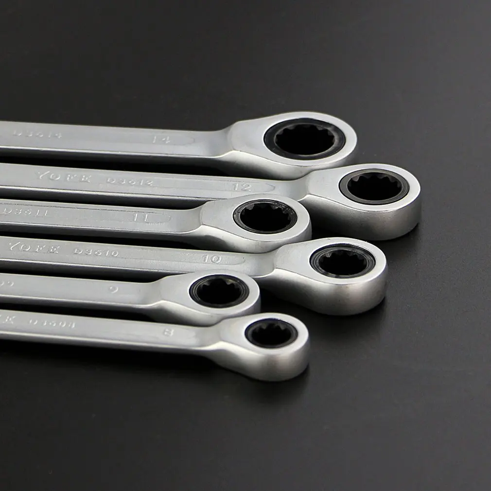 7pcs Car Repair Tool Set Stainless Steel Metric Spanner Wrench Ratchet Double-ended Ratcheting Wrench with Plastic Stand Auto
7pcs Car Repair Tool Set Stainless Steel Metric Spanner Wrench Ratchet Double-ended Ratcheting Wrench with Plastic Stand Auto