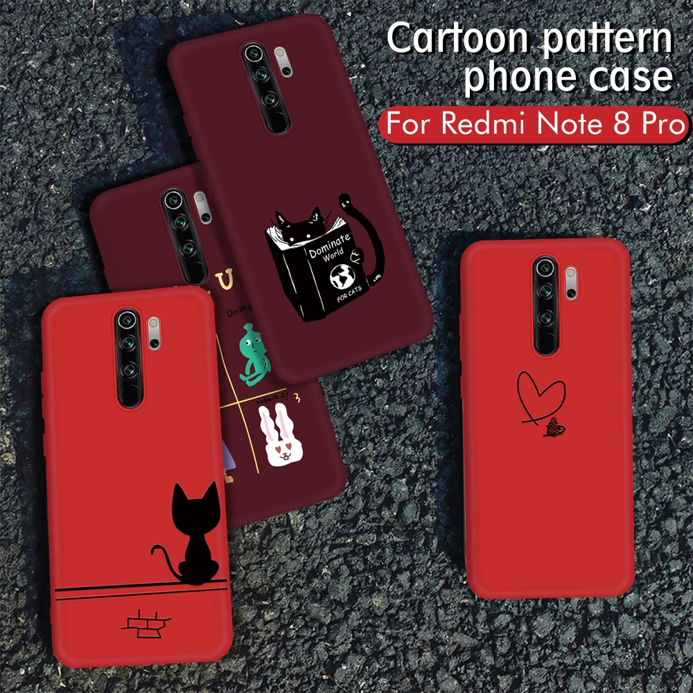 Чехол винно красного цвета с узором для Redmi 7 7A 6A K20 Note 8 5 6 Pro милый чехол сердцем Xiaomi