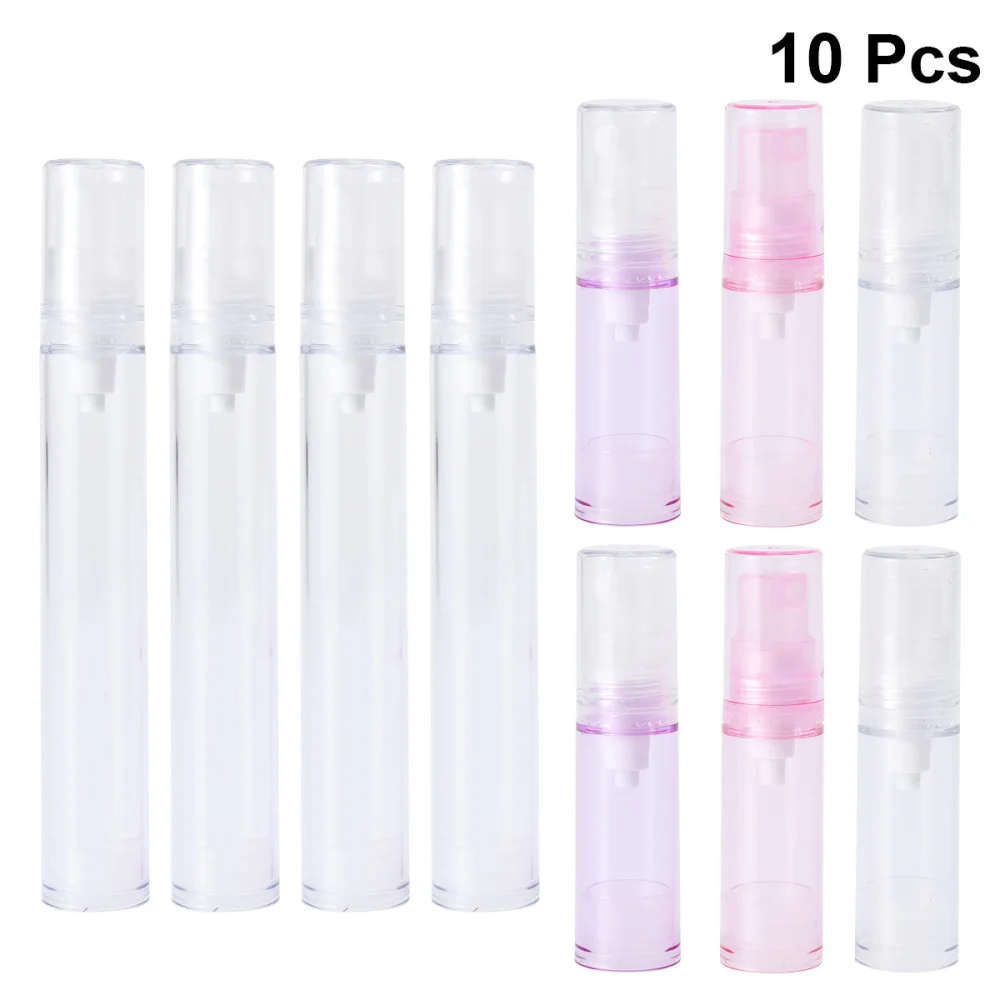 10pcs Empty Vacuum Bottle Lotion Bottle Refillable Portable Dispenser Bottle Travel Liquid Storage Bottle (Assorted Colo
10pcs Empty Vacuum Bottle Lotion Bottle Refillable Portable Dispenser Bottle Travel Liquid Storage Bottle (Assorted Colo
