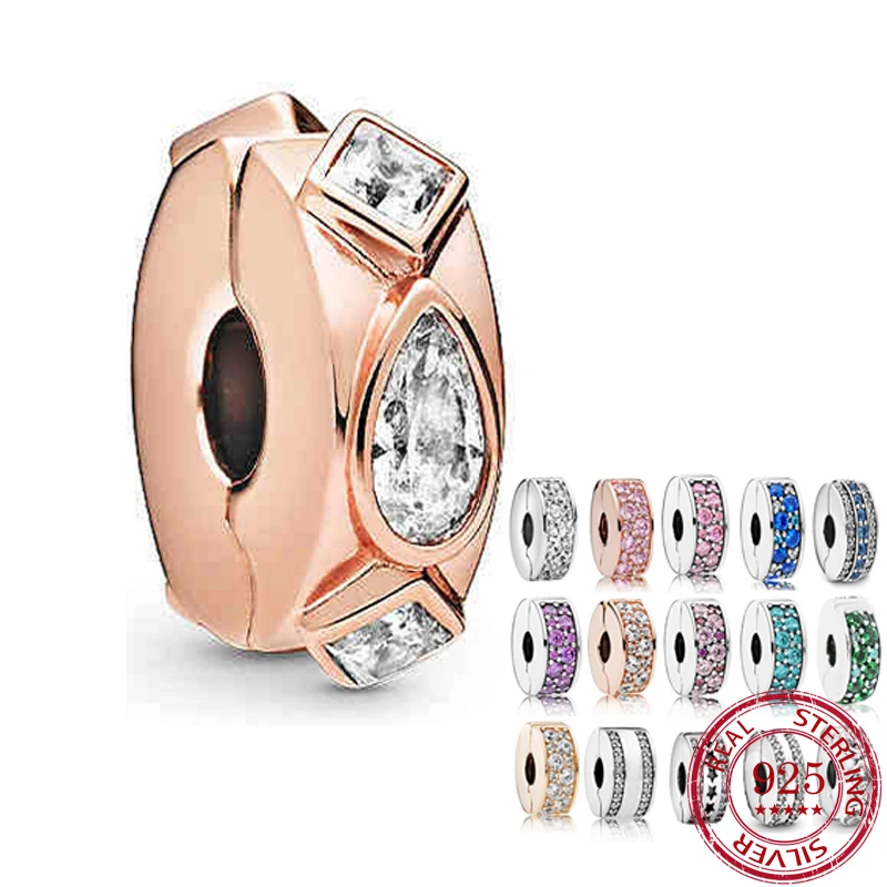100% 925 Sterling Silver Clip Charms Beads fit Original Pandora Bracelet Bangles Women DIY Jewelry Making Gift
100% 925 Sterling Silver Clip Charms Beads fit Original Pandora Bracelet Bangles Women DIY Jewelry Making Gift
