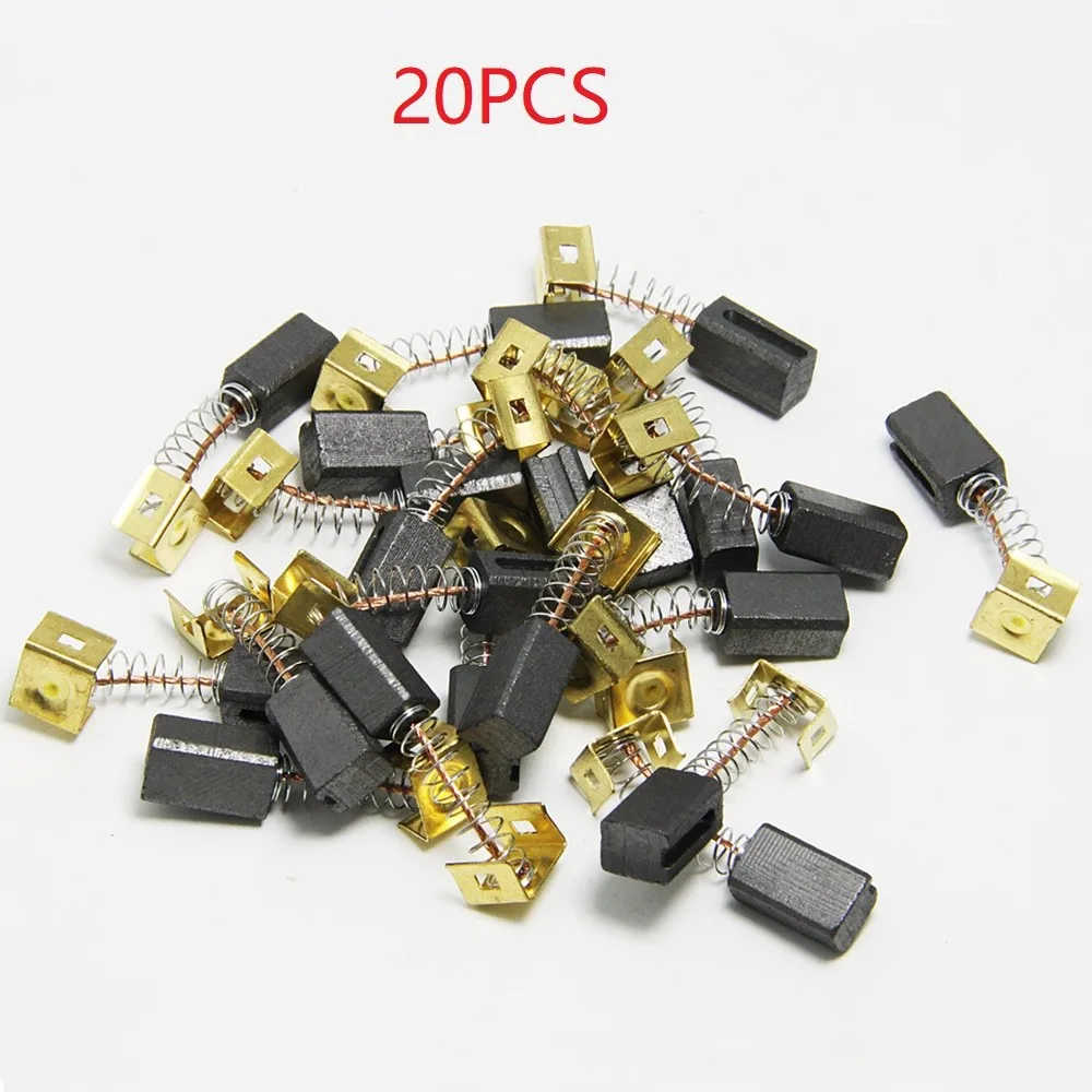 

Щетки угольные CD105,CD110,CD115,KG900, 20 шт., 6,4x7,9x12,5 мм для электродвигателей Bosch