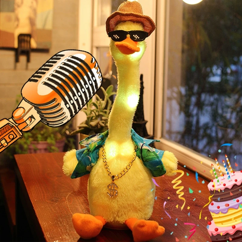 T5EC 30cm/12in Electric Dancing Duck Plush Doll Birthday Gift Soft Interactive Toy Duck for Kids Early Education Anti-Anxiety
T5EC 30cm/12in Electric Dancing Duck Plush Doll Birthday Gift Soft Interactive Toy Duck for Kids Early Education Anti-Anxiety
