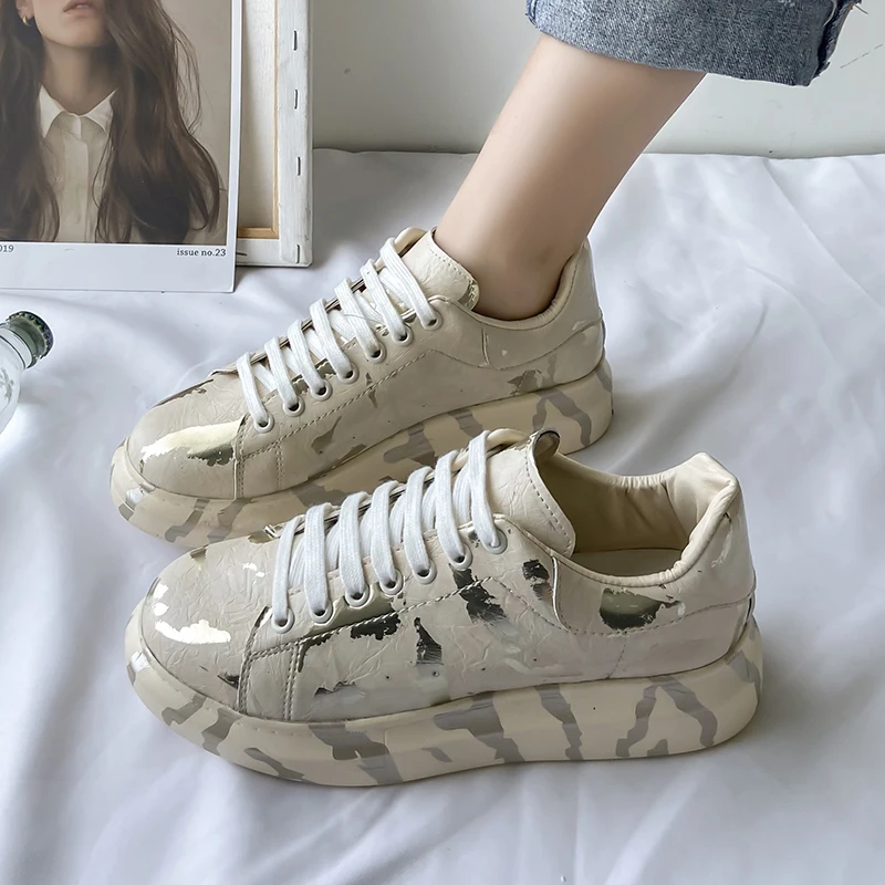 Women's Shoes Spring Mixed Color Round Toe Casual Women's Sports Shoes Fashion Ladies All-match Flat Shoes Autumn Women's Shoes
Women's Shoes Spring Mixed Color Round Toe Casual Women's Sports Shoes Fashion Ladies All-match Flat Shoes Autumn Women's Shoes