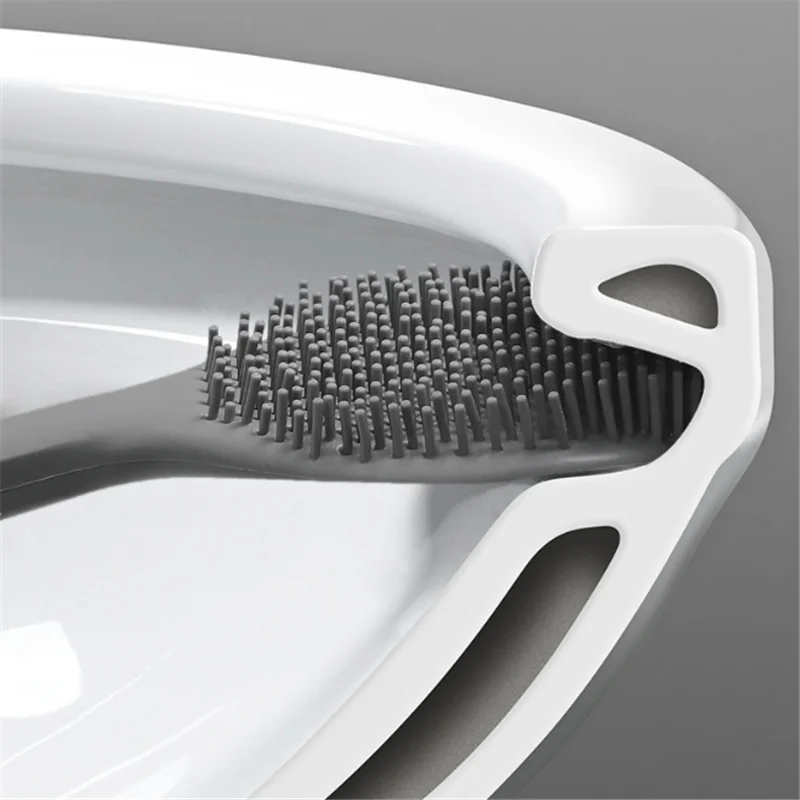 Silicone Brush Head Toilet Brush No Dead Corner Wash Toilet Brush Household Wall-mounted Creative Bathroom Cleaning
Silicone Brush Head Toilet Brush No Dead Corner Wash Toilet Brush Household Wall-mounted Creative Bathroom Cleaning