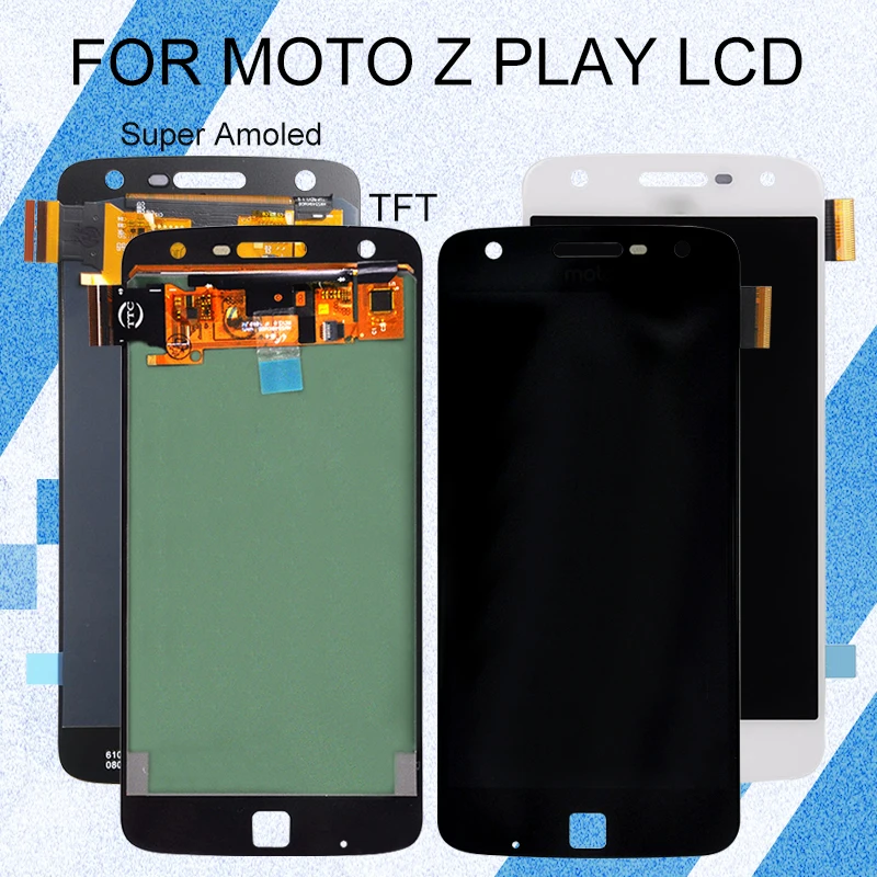Catteny 5 дюймов XT1635 дисплей для Moto Z Play ЖК-дисплей с сенсорной панелью стеклянный