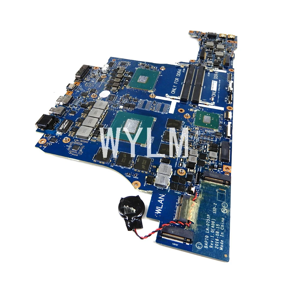 CN 0JHRTF BAP10 LA-D751P i7-6700CPU GTX1060 Mainboard For DELL ALIENWARE 17 R4 JHRTF Laptop motherboard 100% Tested
CN 0JHRTF BAP10 LA-D751P i7-6700CPU GTX1060 Mainboard For DELL ALIENWARE 17 R4 JHRTF Laptop motherboard 100% Tested