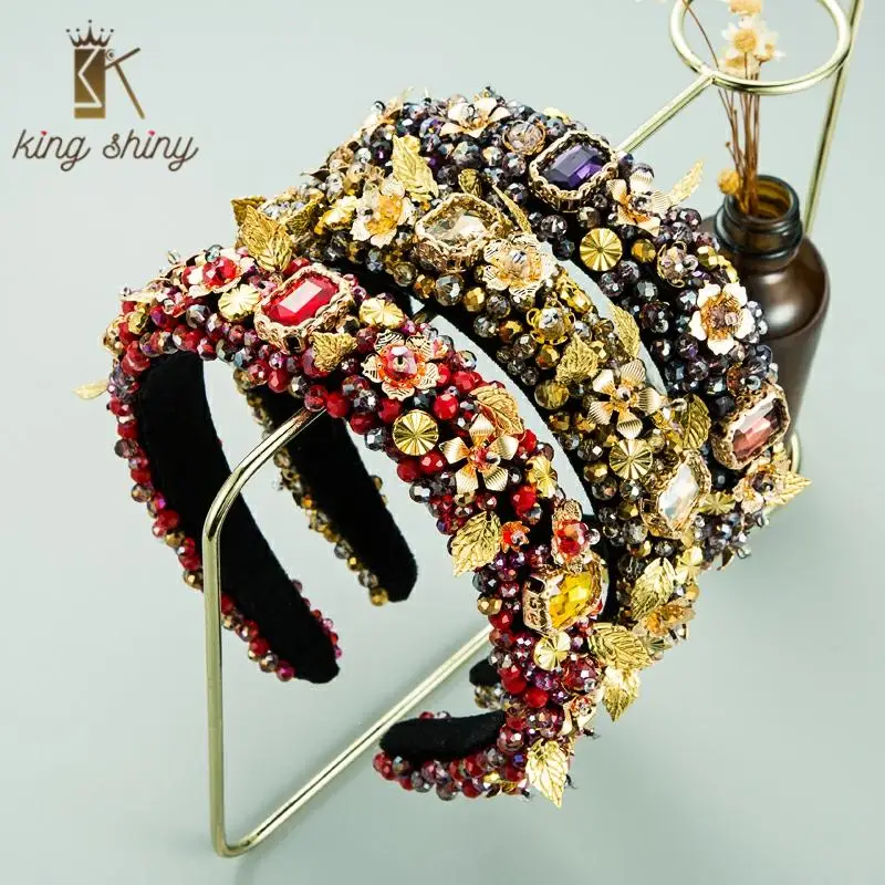 Gorgeous Baroque Alloy Flower Headband for Woman Elegant Hand Made Crystal Beaded Hairband Female Wedding Party Hair Accessories
Gorgeous Baroque Alloy Flower Headband for Woman Elegant Hand Made Crystal Beaded Hairband Female Wedding Party Hair Accessories
