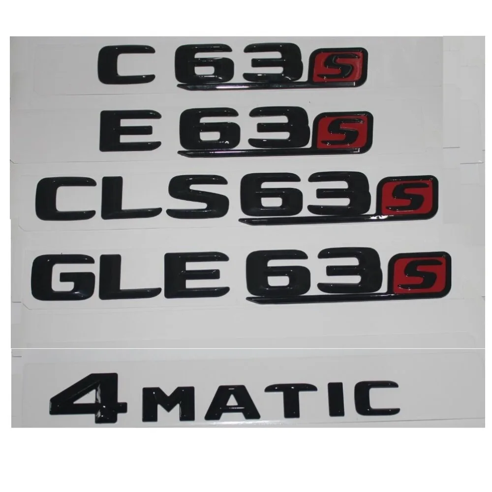 Black Trunk Fender Letters Number Emblem Emblems Badges for Mercedes Benz C63 C63s E63 E63s CLS63 GLE63 GLS63 AMG S 4MATIC
Black Trunk Fender Letters Number Emblem Emblems Badges for Mercedes Benz C63 C63s E63 E63s CLS63 GLE63 GLS63 AMG S 4MATIC