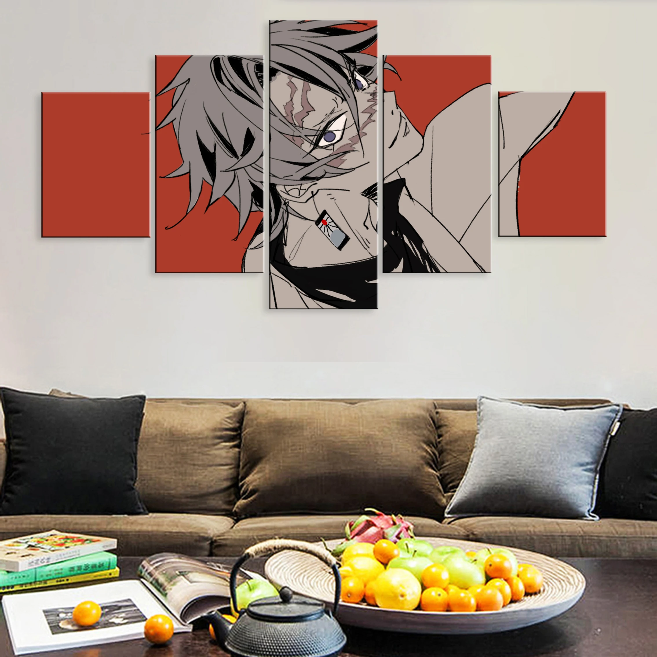 Hd Modern 5 Pieces Art Modular Poster Painting Canvas For Living Room Home Anime Demon Slayer Character
Hd Modern 5 Pieces Art Modular Poster Painting Canvas For Living Room Home Anime Demon Slayer Character