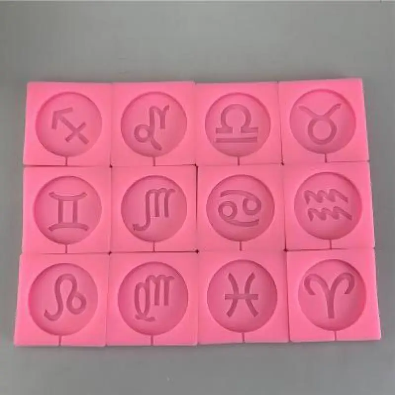 Creative 12 Constellation Symbols Chocolate Silicone Mold DIY Lollipop Mold Set Practical Kitchen Accessories Baking Tools
Creative 12 Constellation Symbols Chocolate Silicone Mold DIY Lollipop Mold Set Practical Kitchen Accessories Baking Tools
