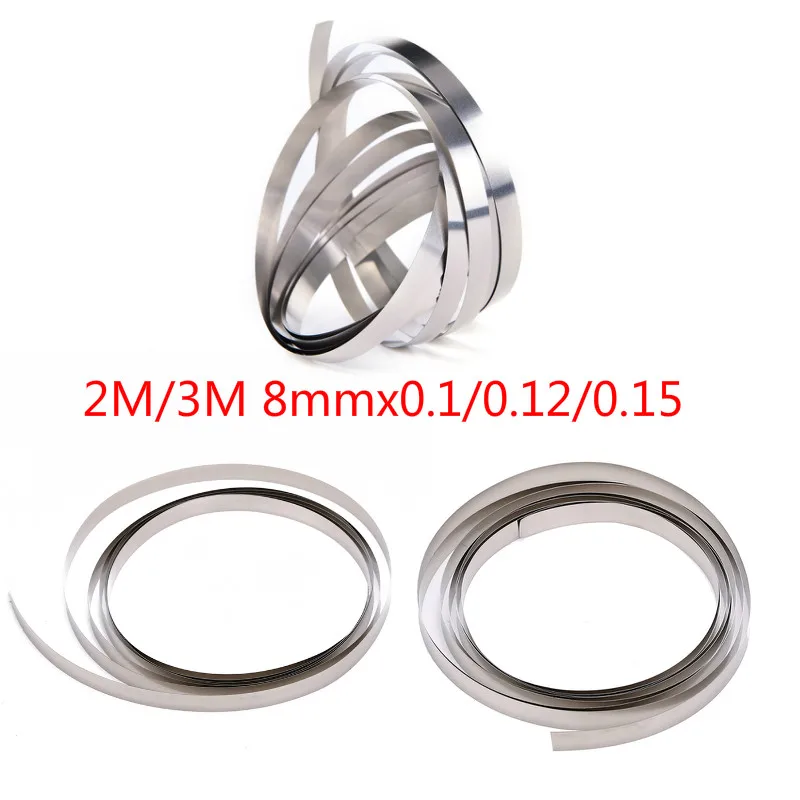 2M/3M 8mmx0.1/0.12/0.15 Nickel Plated Strip Tape For Li 18650 Battery Spot Welding Compatible For Spot Welder Machine
2M/3M 8mmx0.1/0.12/0.15 Nickel Plated Strip Tape For Li 18650 Battery Spot Welding Compatible For Spot Welder Machine