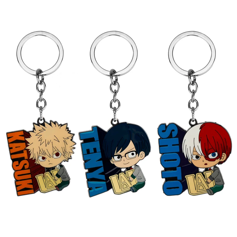 Hot Sales Cute Cartoon Anime Keychain My Hero Academia SHOTO/TENYA/KATSUTI Metal Key Chain KeyRing for Women Men Gift
Hot Sales Cute Cartoon Anime Keychain My Hero Academia SHOTO/TENYA/KATSUTI Metal Key Chain KeyRing for Women Men Gift
