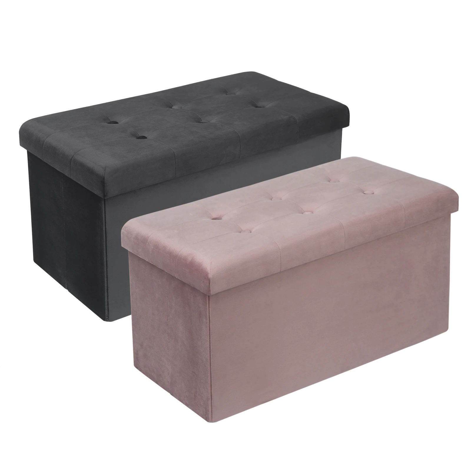 Functional Storage Foot Stool Ottoman Bench Folding Chest Storage Cube Colorful Storage Box Upholstered Seat Removable Lid
Functional Storage Foot Stool Ottoman Bench Folding Chest Storage Cube Colorful Storage Box Upholstered Seat Removable Lid