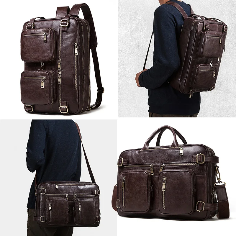 ZZSLHL New Large Capacity Men's Backpack Genuine Leather Male Travel Bag Luggage Bucket Shoulder Bags Business High Quality
ZZSLHL New Large Capacity Men's Backpack Genuine Leather Male Travel Bag Luggage Bucket Shoulder Bags Business High Quality