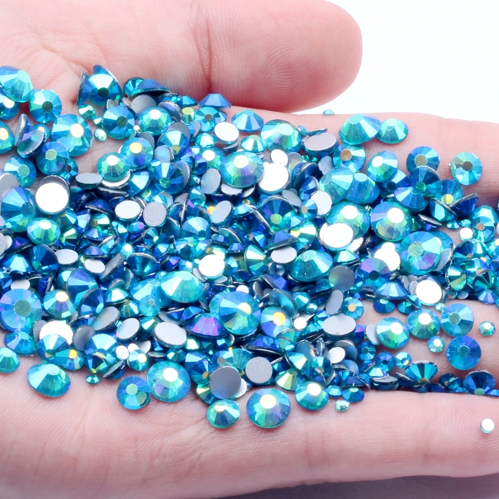 Non Hotfix Glass Rhinestones Dark Aquamarine AB Nails Art Flatback Glue On Crystal Diamonds DIY Wedding Clothes Decoration
Non Hotfix Glass Rhinestones Dark Aquamarine AB Nails Art Flatback Glue On Crystal Diamonds DIY Wedding Clothes Decoration