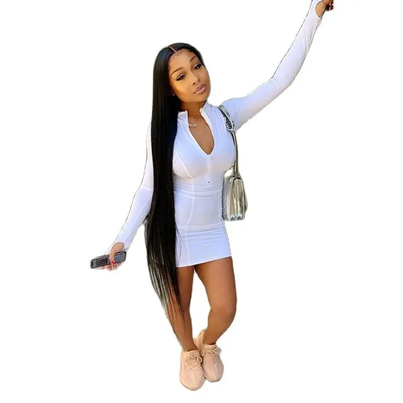 XLLAIS Plus Size White Birthday Dresses For Women 2021 Sexy Long Sleeve Zippers Bodycon Mini Vestidos Ladies Fall Party Outfits
XLLAIS Plus Size White Birthday Dresses For Women 2021 Sexy Long Sleeve Zippers Bodycon Mini Vestidos Ladies Fall Party Outfits