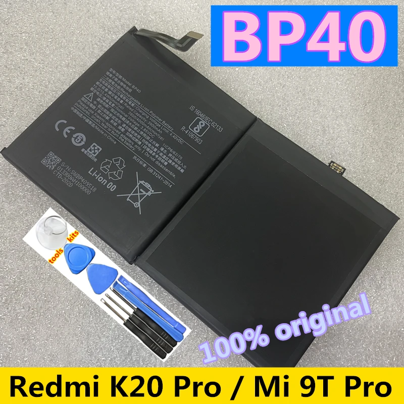 Аккумулятор BP41 BP40 для Xiaomi Redmi K20 Pro, Mi 9T Pro, Mi9T, Redmi K20Pro, 100% мА · ч
Аккумулятор BP41 BP40 для Xiaomi Redmi K20 Pro, Mi 9T Pro, Mi9T, Redmi K20Pro, 100% мА · ч