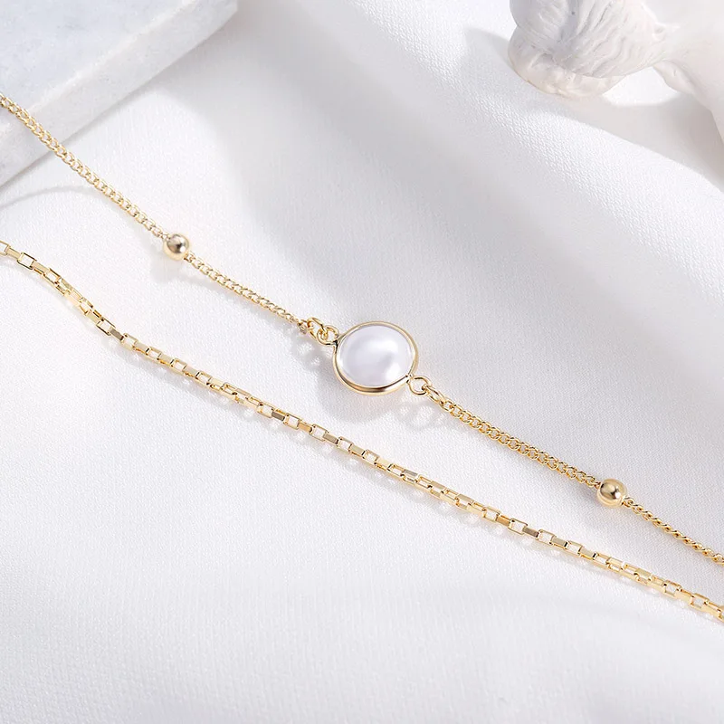 JIAN Women Pearl Necklace Pendant Choker Trendy Double Layer Gold Color Long Chain Collar Girlfriend Birthday Gift Boho Jewelry
JIAN Women Pearl Necklace Pendant Choker Trendy Double Layer Gold Color Long Chain Collar Girlfriend Birthday Gift Boho Jewelry