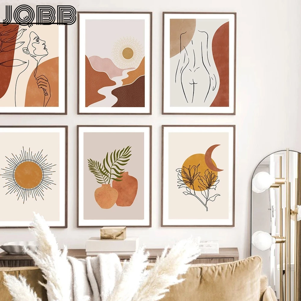 Abstract Posters Line Face Body Wall Art Print Sun Moon Canvas Painting Nordic Poster Boho Wall Pictures For Living Room Decor 
Abstract Posters Line Face Body Wall Art Print Sun Moon Canvas Painting Nordic Poster Boho Wall Pictures For Living Room Decor