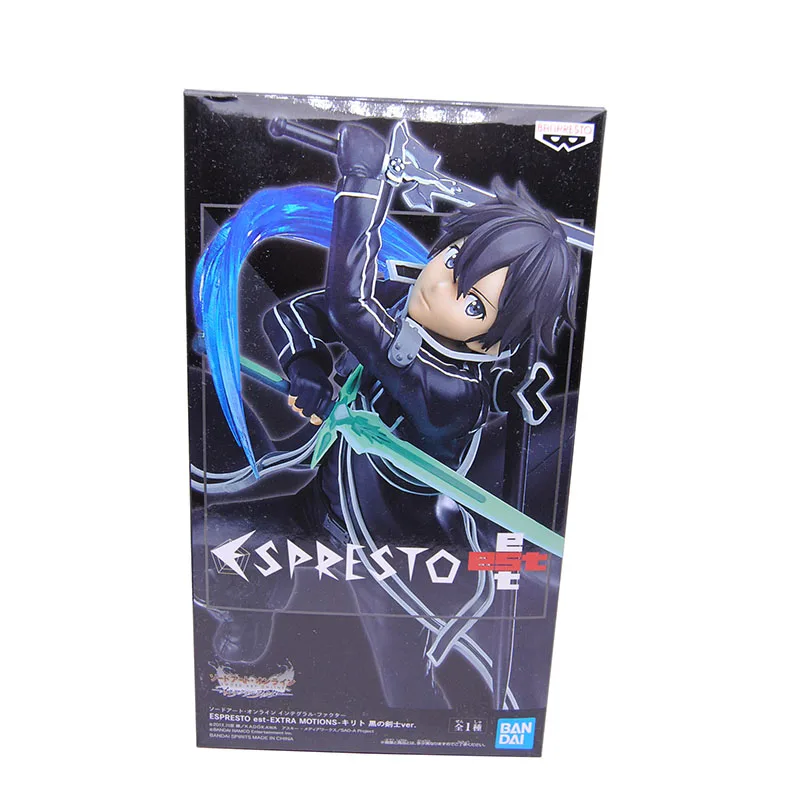 Original Bandai SAO Sword Art Online Figure Kirito Black Swordsman PVC Collection Action Model Toy Anime Figure Toys For Boys
Original Bandai SAO Sword Art Online Figure Kirito Black Swordsman PVC Collection Action Model Toy Anime Figure Toys For Boys