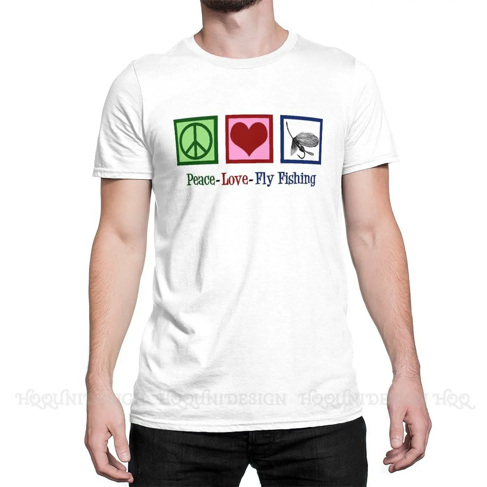 High Quality Men Fisherman Fly Fishing Funny FSH TShirt Peace Love Fly Pure Cotton Shirt Tees Harajuku For Adult Camisetas 
High Quality Men Fisherman Fly Fishing Funny FSH TShirt Peace Love Fly Pure Cotton Shirt Tees Harajuku For Adult Camisetas
