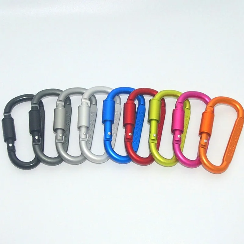 1Pcs Camping Tools Aluminum Alloy D-Ring Locking Carabiner Clip Keychain Rope Survial Rescue Mountaineering Carabiners Hook
1Pcs Camping Tools Aluminum Alloy D-Ring Locking Carabiner Clip Keychain Rope Survial Rescue Mountaineering Carabiners Hook