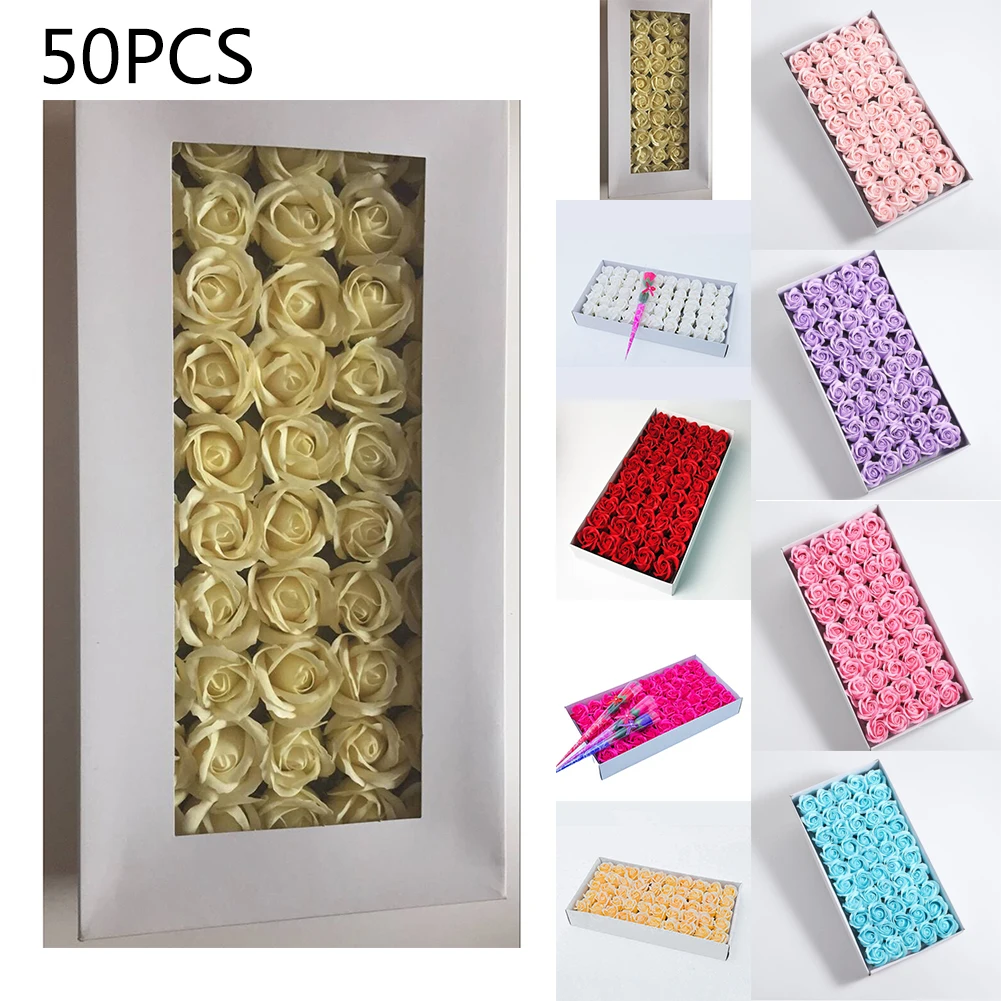 50pcs 3-layer Soap Flower Head Handmade Rose Bouquet Soap Hand Flower Art For Wedding Business Valentines Birthday Christmas
50pcs 3-layer Soap Flower Head Handmade Rose Bouquet Soap Hand Flower Art For Wedding Business Valentines Birthday Christmas