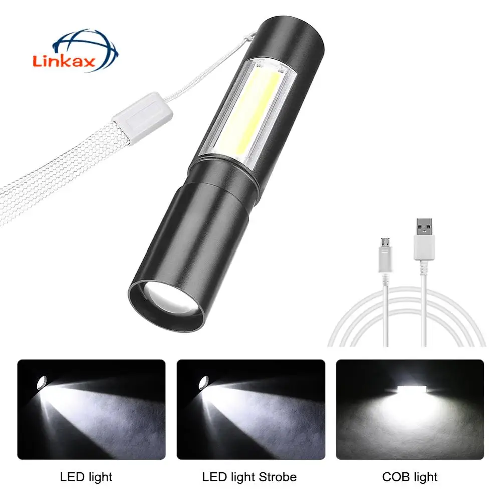 Миниатюрная ручка XPE + COB, светодиодный карманный фонарь, водонепроницаемый фонарь с аккумулятором, светодиодный фонарь для кемпинга и охоты
Миниатюрная ручка XPE + COB, светодиодный карманный фонарь, водонепроницаемый фонарь с аккумулятором, светодиодный фонарь для кемпинга и охоты