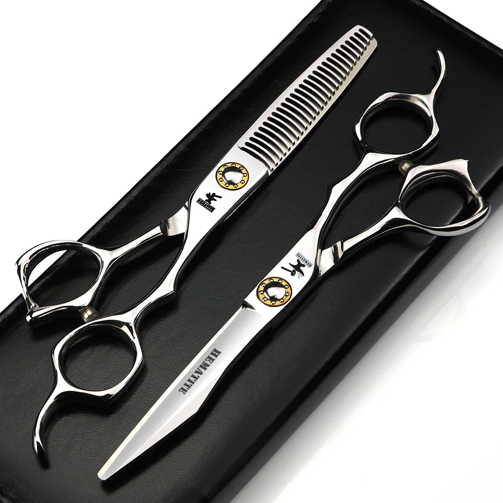 6 Inch Silver Bearing Hair Scissors Japan 440C Cutting Scissors and Thinning Shears Hair Salon Styling Tools
6 Inch Silver Bearing Hair Scissors Japan 440C Cutting Scissors and Thinning Shears Hair Salon Styling Tools